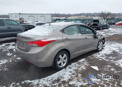 2013 Hyundai Elantra Gls из США, поврежденный, VIN 5NPDH4AE2DH329982